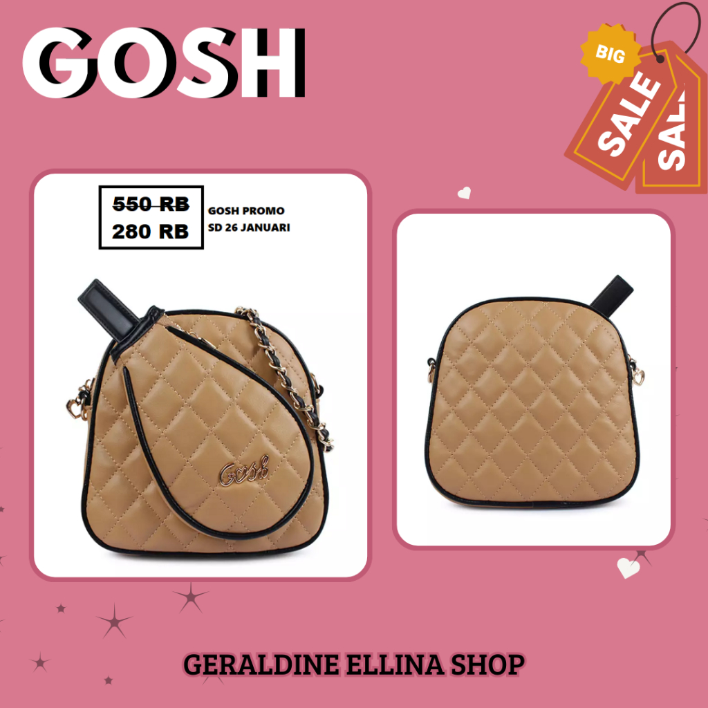 Tas Wanita GOSH bag original 100% LUNARIA 168