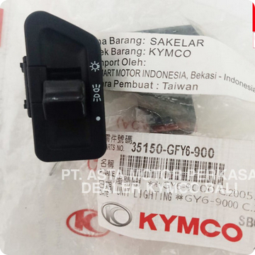 TOMBOL LAMPU KYMCO METICA