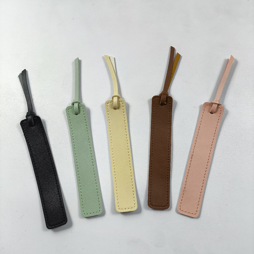 

Pembatas Buku Tali Kulit Microfiber Leather Bookmark Lembut Lentur