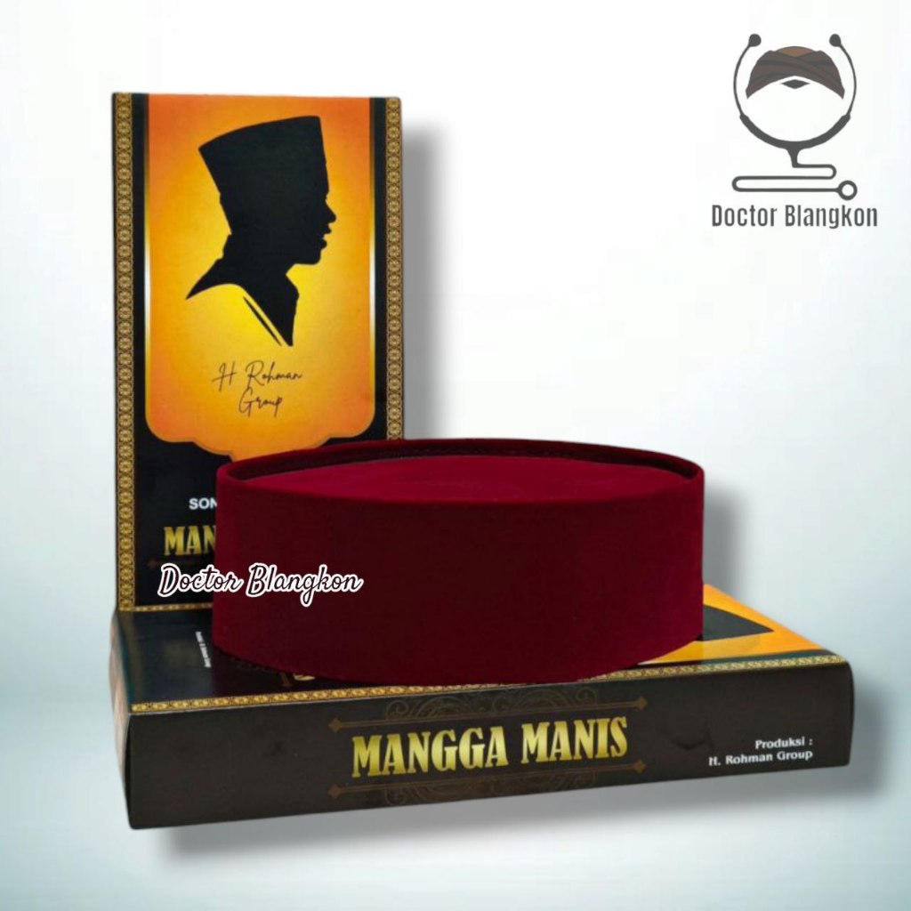 Peci Betawi Si Pitung | Songkok Kopiah Nasional Berkualitas Warna Merah AC Polos Non AC Santri Keren