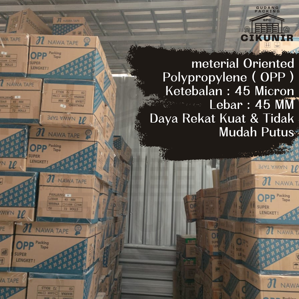 

HJK Lakban Bening 1 DUS 45mm x 90 Yard Termurah