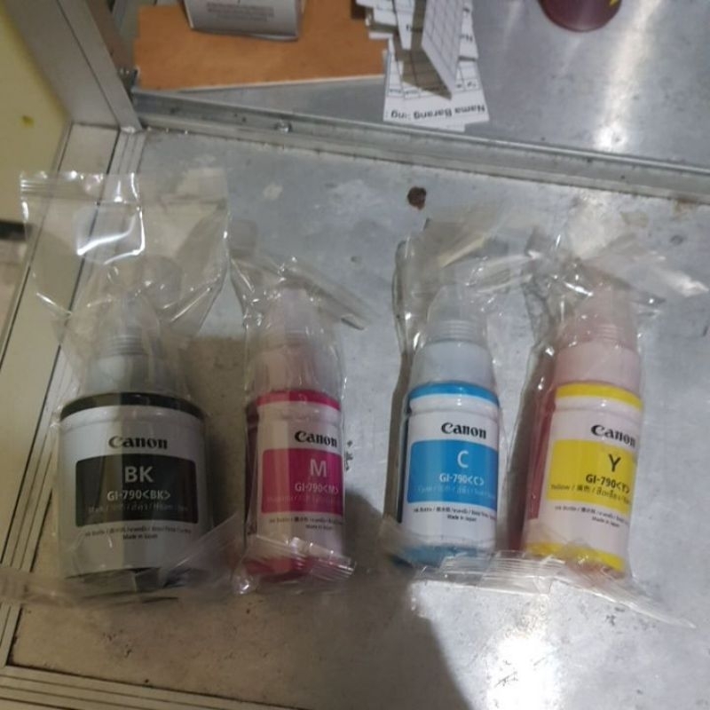 Tinta Original Canon Gseries 4 warna lossepack Tinta G1010 G2010 G3010 1 set original