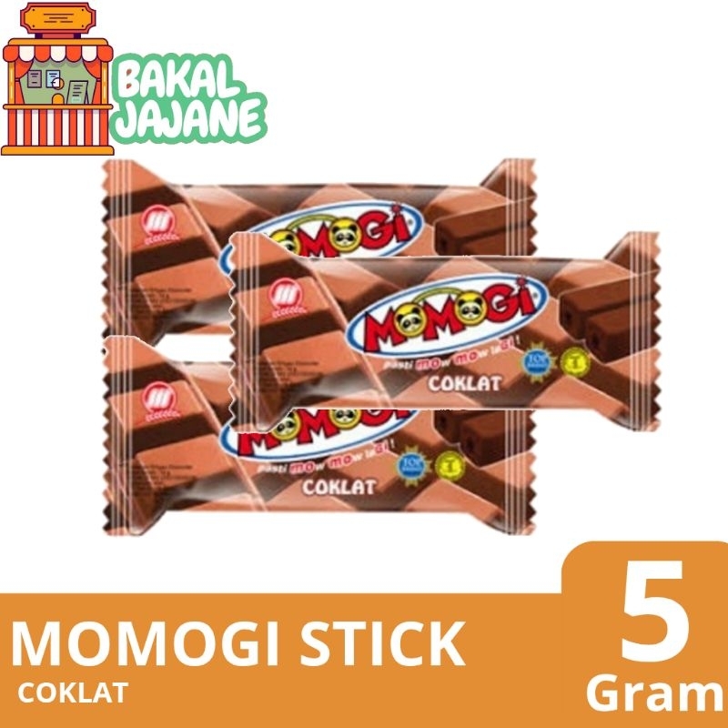 

momogi stick coklat 6 gram 1 box