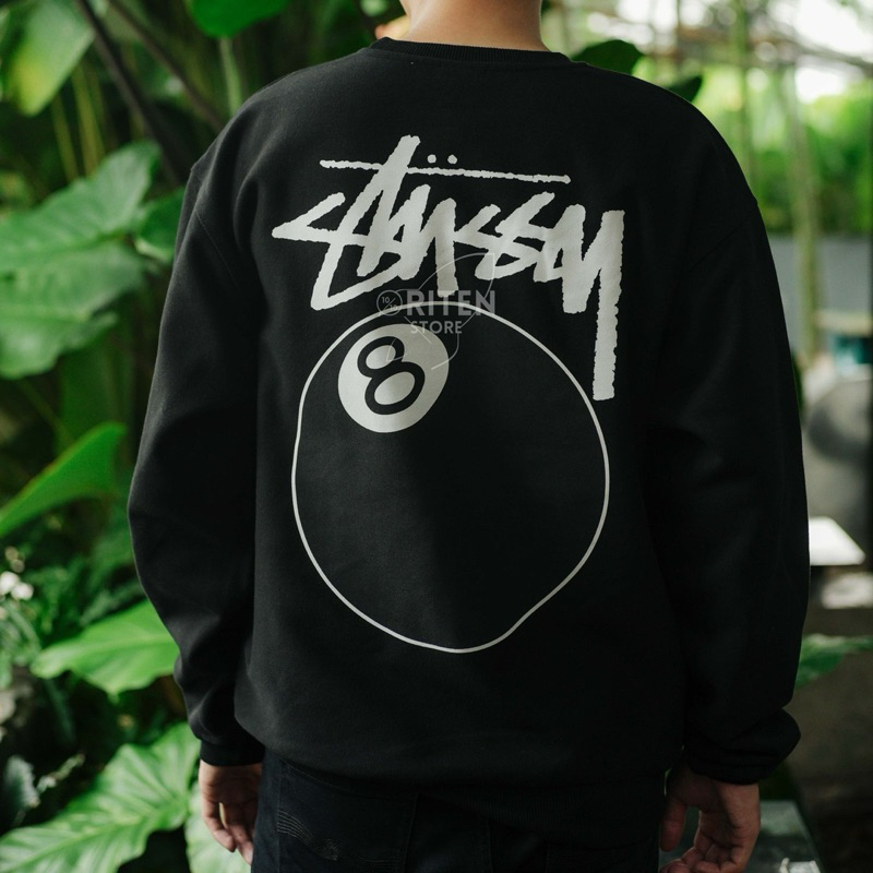 Stussy 8 Ball Sweater Black Original