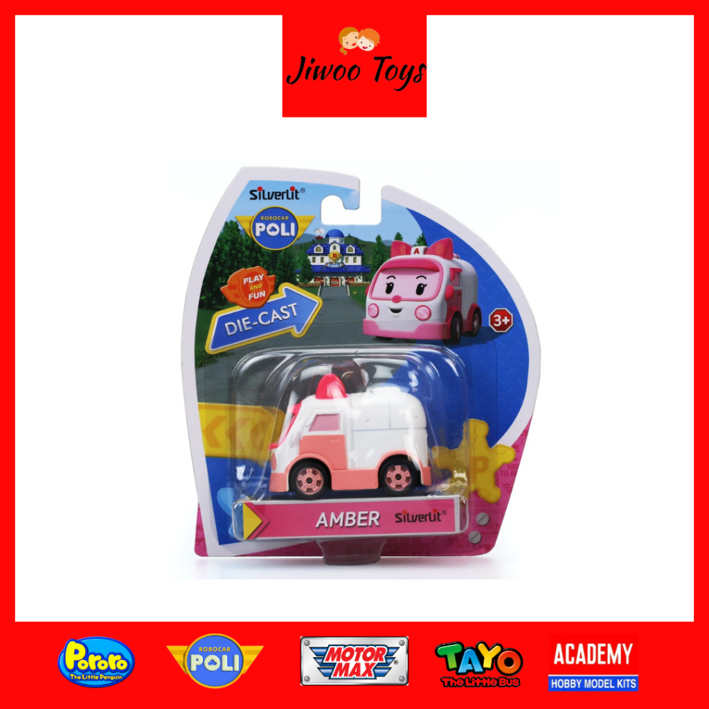 Silverlit Robocar Poli Diecast Amber 83163/Mainan Robocarpoli