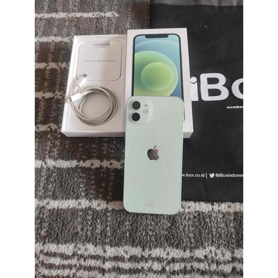 Iphone 12 128GB ibox Green Lengkap Original Garansi