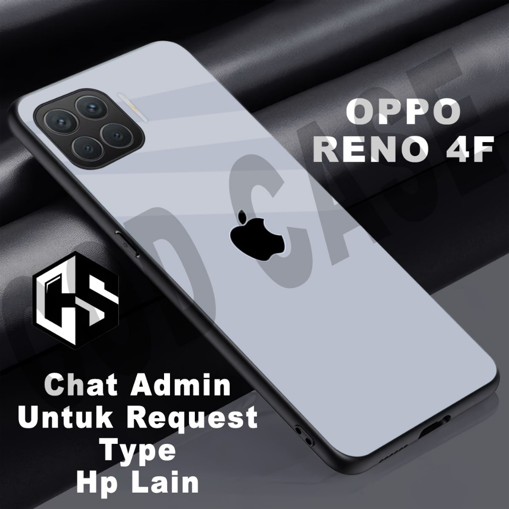 (COD 85) Softcase glossy kilau untuk type Hp OPPO RENO 4F / Motif Cocok untuk cowok dan cewek/case o