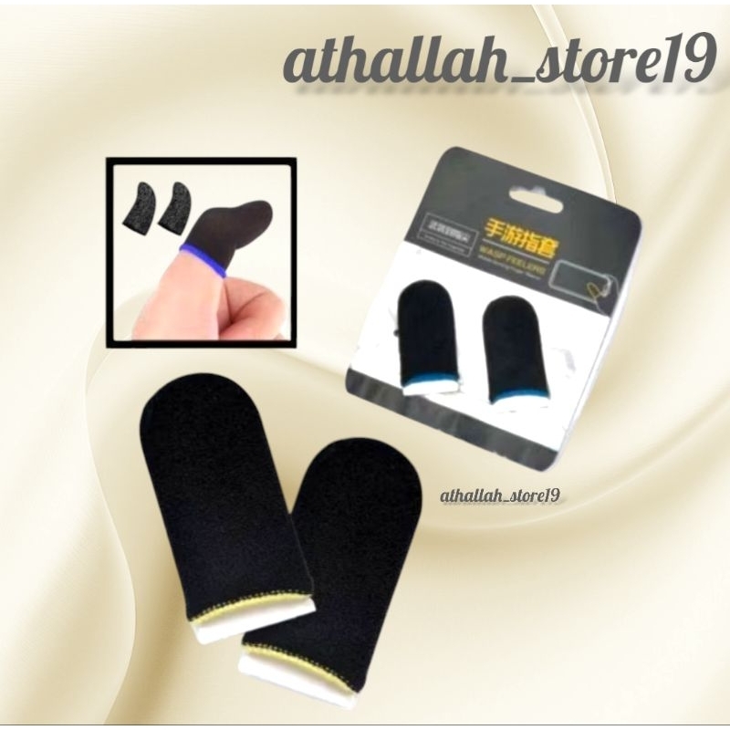 Sarung Jempol Tangan Jari Game Gaming Pro 1set isi 2 pcs Tebal Bahan Halus Original