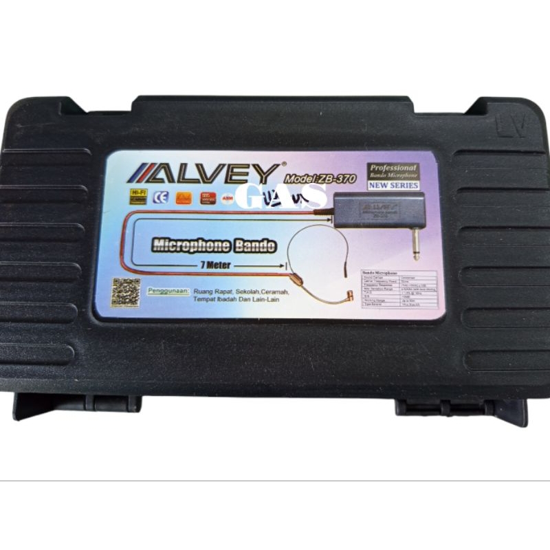 Mic jepit Alvey ZB-370/microphone bando jelit Alvey ZB-370