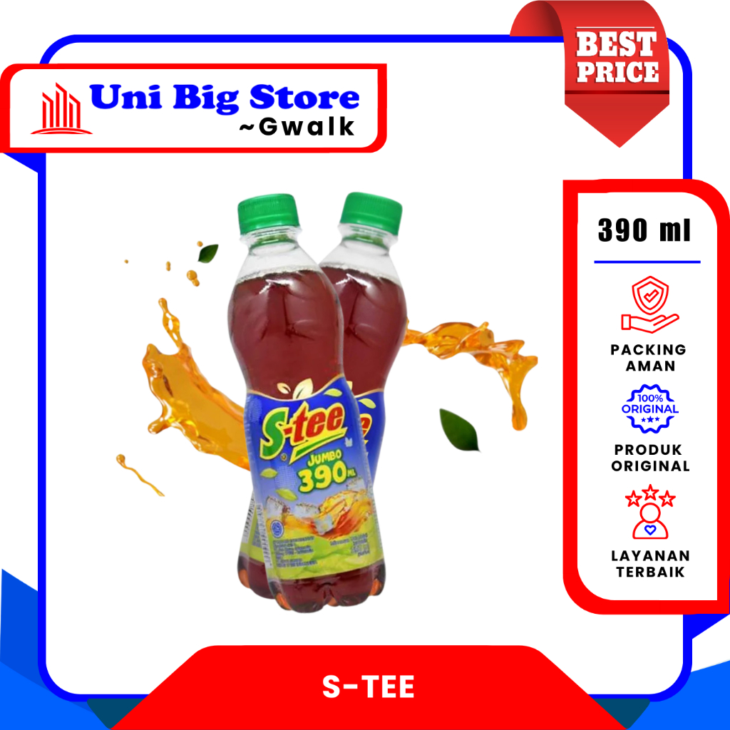 

S-TEE JUMBO TEH MELATI BOTOL - 390 ml
