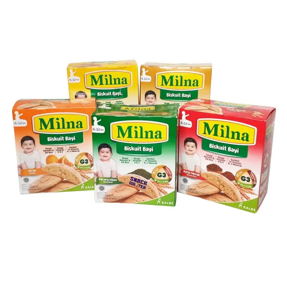 MILNA BISKUIT BAYI 6+ BULAN 130 GR - CAMILAN BAYI SEHAT