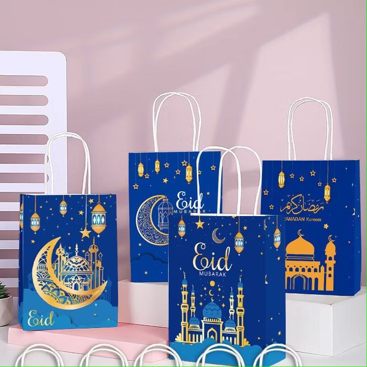 

TAS PAPER BAG / GoodieBag Gift Box Hampers / Tas Hadiah Souvenir Motif Lucu Spesial Lebaran