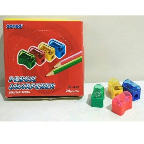 

serutan pensil joyko satuan (1pcs) / serutan kecil / serutan joyko bentuk roti / rautan
