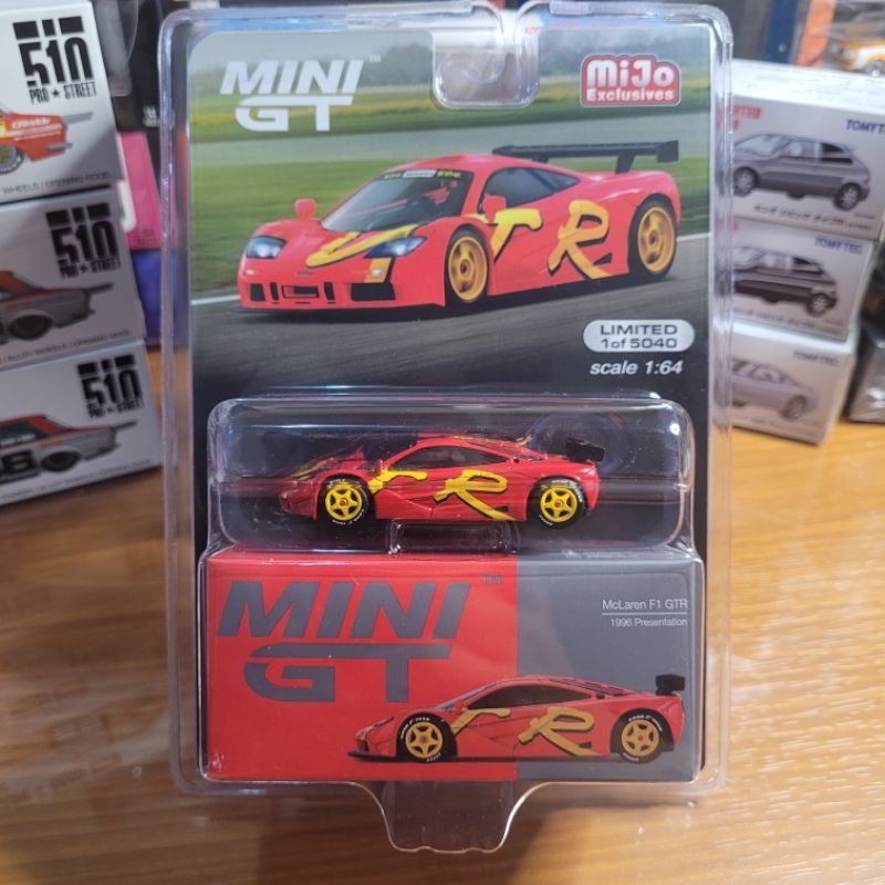 MiniGT blister McLareb F1 GTR 1996 presentation