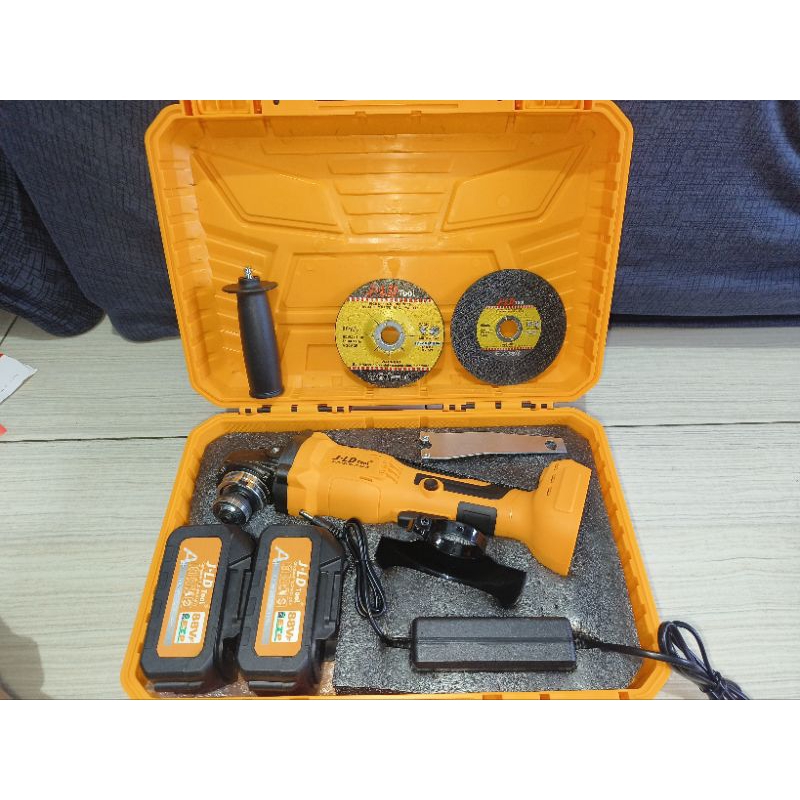NEW GERINDA CORDLESS JLD 88VF. GERINDA BATERAI