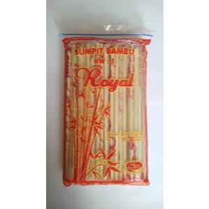 Sumpit Bambu Royal / Sumpit Tebal / Higenis Steril 50 Pasang Uk 6mm x 20cm