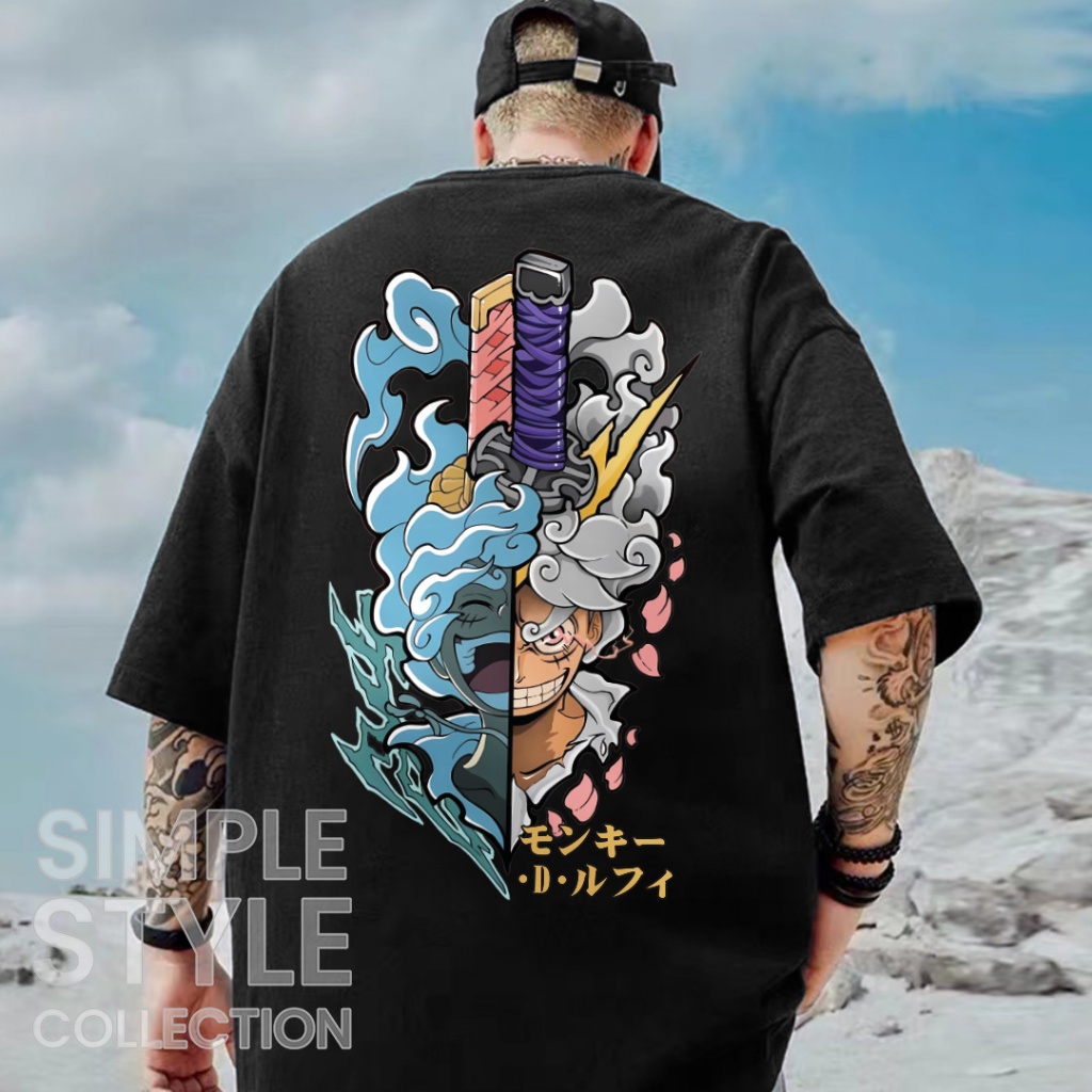 SSC KAOS DISTRO HITAM JEPANG | BAJU KAOS PRIA WANITA | KAOS JEPANG LUFFY PEDANG A67| DISTRO KAOS PRI