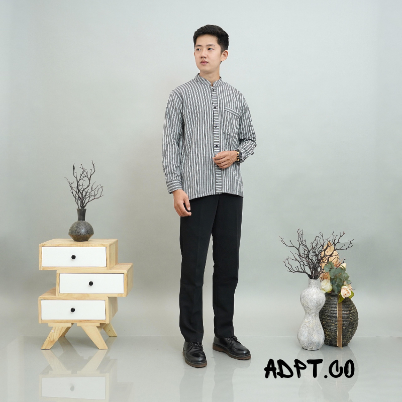 Kemeja Lurik Baju Adat Kemeja Tradisional Kemeja Batik Lengan Panjang lurik koko batik