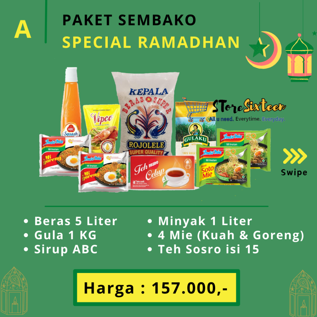

Paket Sembako Ramadhan A / Paket Sembako Murah By Storesixteen