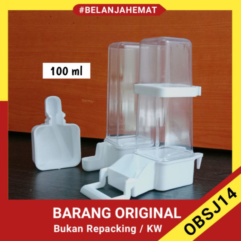 cepuk maxglo dispenser 100 ml cepuk set pakan dan minum burung