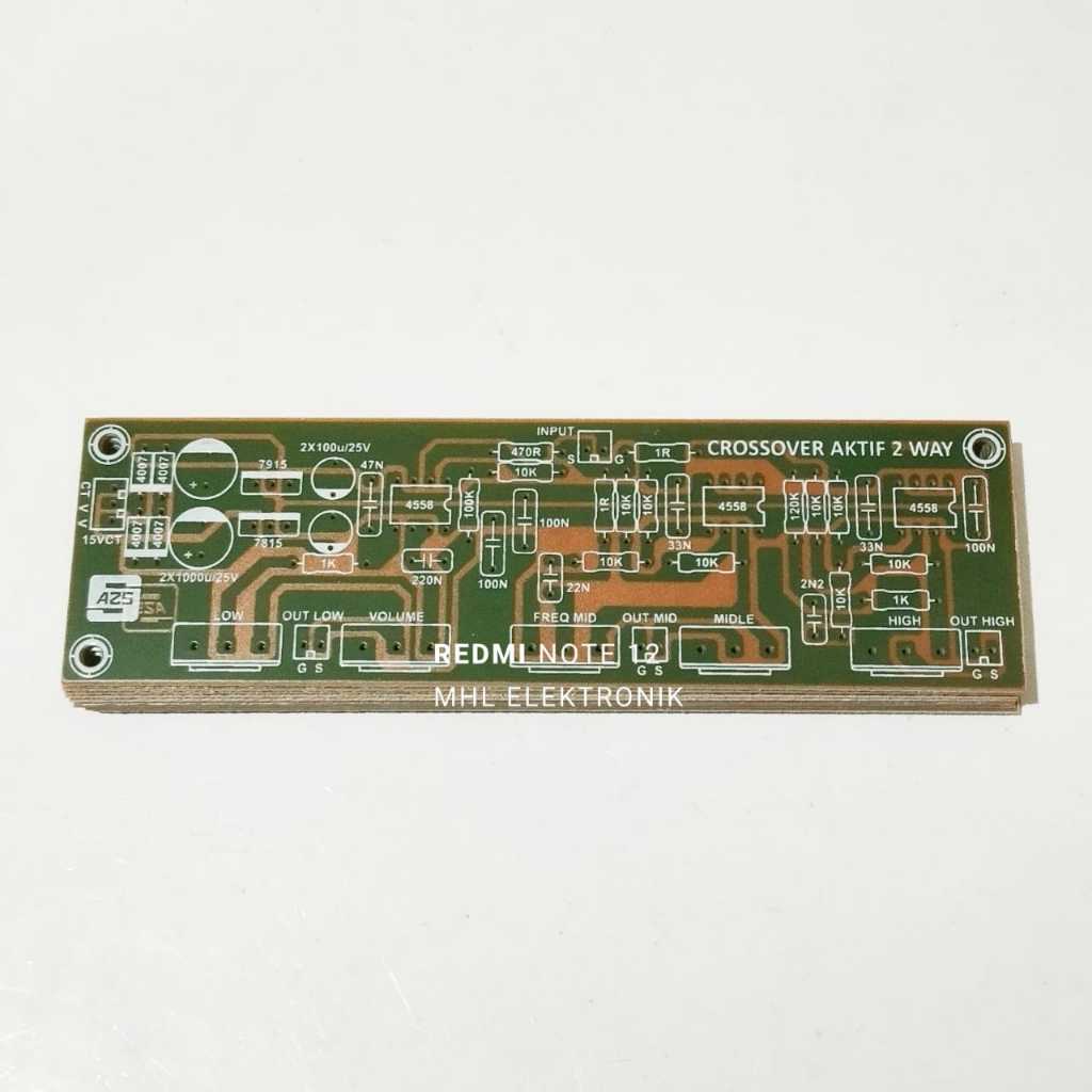 PCB Aktif Crossover 3 Way Low Mid High