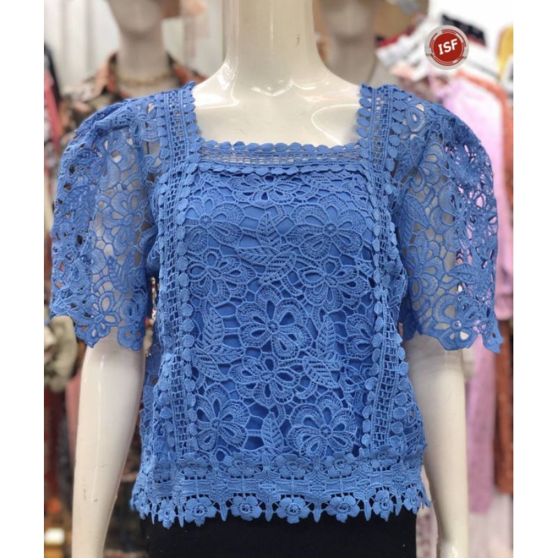 Blouse An An Bangkok Atasan Brokat Crop Premium