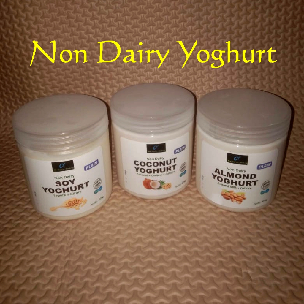 

Non Dairy Yoghurt Coconut Cashew, Almond, Soy Yoghurt Plain 475g Vegetarian Yoghurt Plain