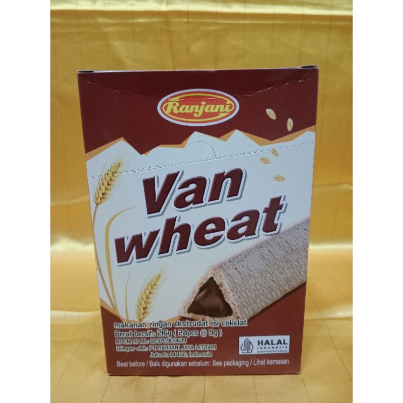 

van wheat coklat box isi 24pcsvan wheat vanwheatsnack vanwheat coklat vanwheat snack gandum vanwheat snack rinjani