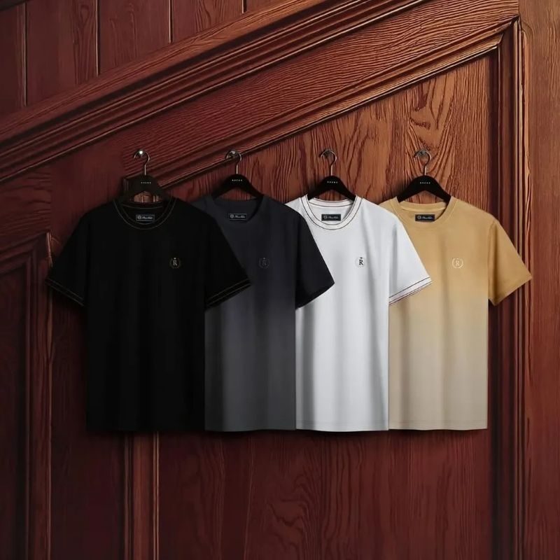[Original] Rucas Essentials Two Tone Rib & Gradation Tee