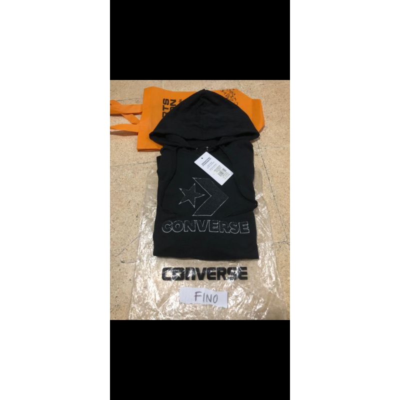hoodie Converse Black Chevron