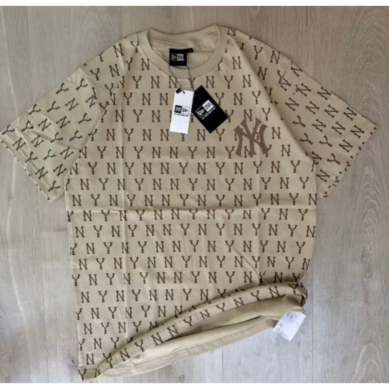 NY Mlb Baseball T-Shirt Kaos Pria Wanita Full Print Lengan Pendek Bahan Catton Combed 30s Unisek