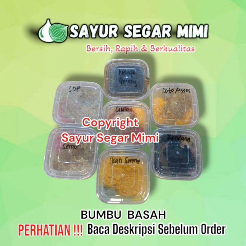 

Bumbu Basah Semua Jenis 1 Box 350ML - Sᴀʏᴜʀ Sᴇɢᴀʀ ♏ɪᴍɪ