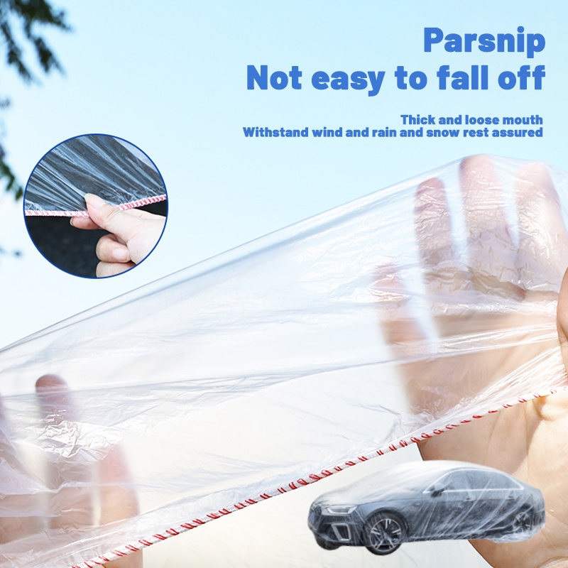 BEST SALE Cover Mobil Transparan Sarung Mobil Bening Tebal Plastik Waterproof Transparan Tebal Anti