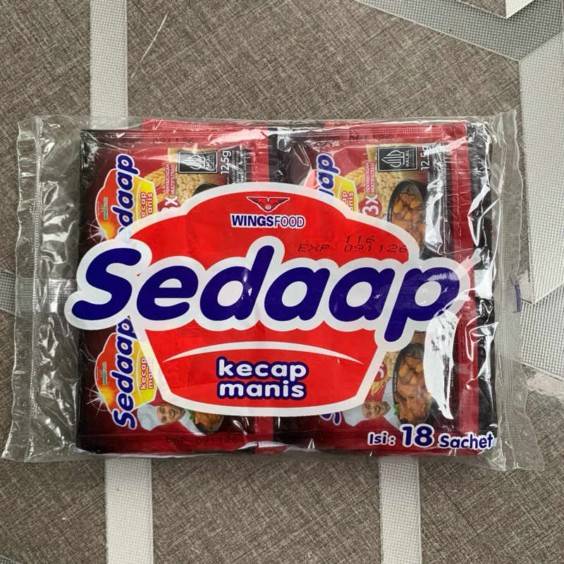 

ISI 18 Sachet Sedaap Kecap Manis 12,5gr