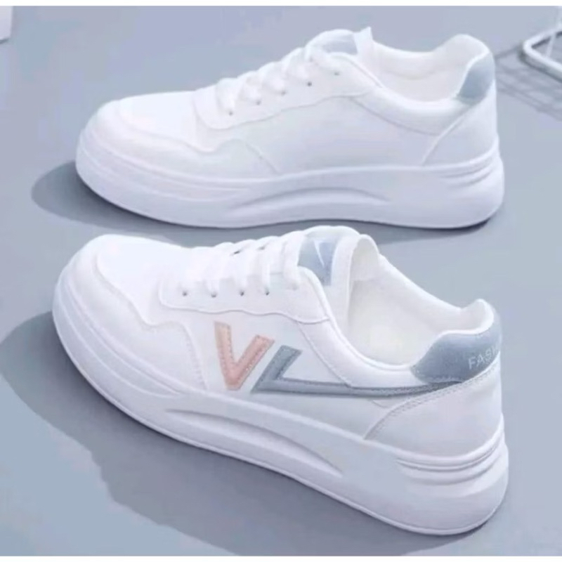 sepatu wanita korean style sepatu wanita motif korea sepatu sneakers wanita sepatu putih