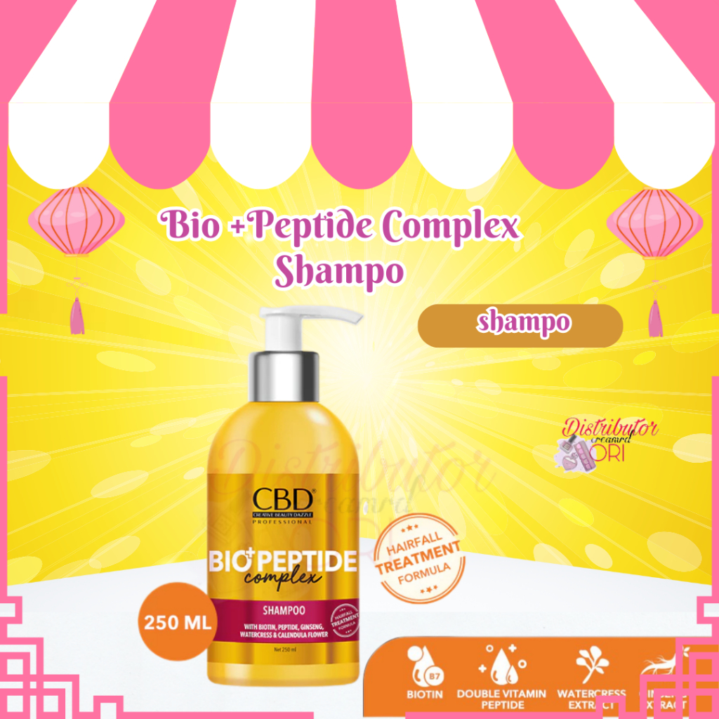 CBD BIO+PEPTIDE COMPLEX SHAMPOO 250ml | BPOM | ORIGINAL