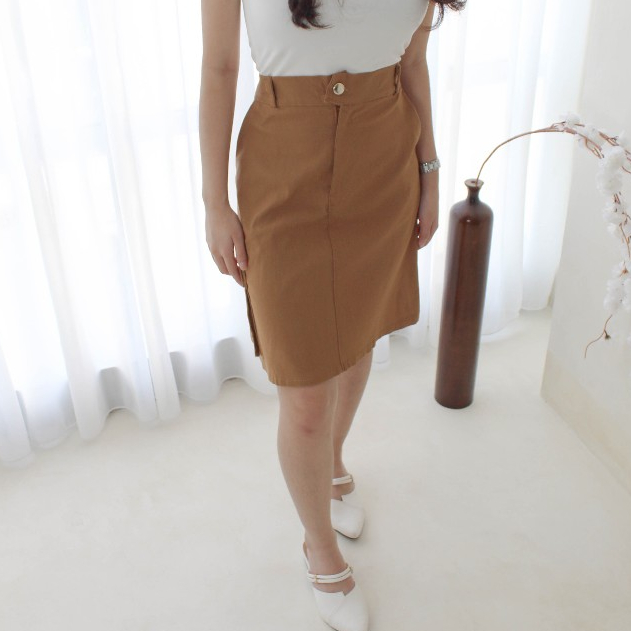 D3W JISOO Hyuna Short Skirt Rok Cargo Pendek Soft Jeans Mini Skirt Premium Import