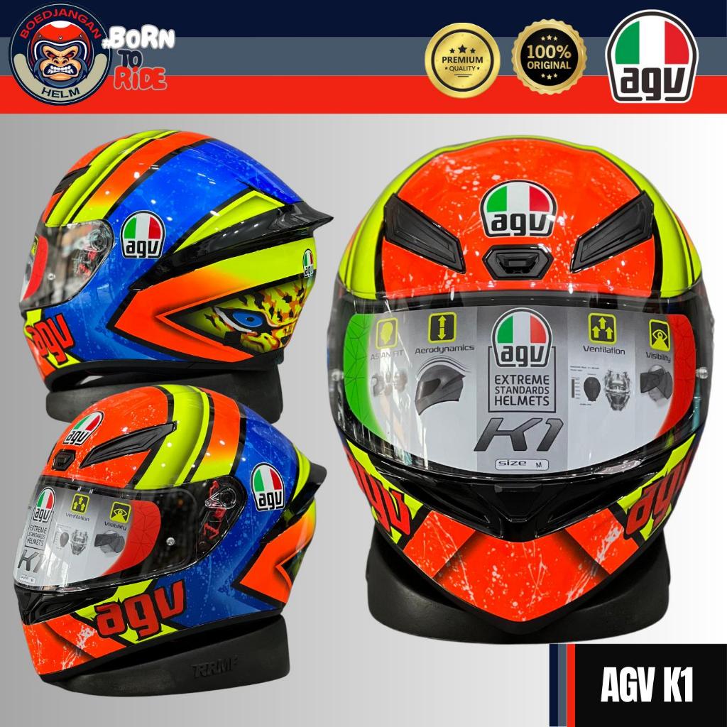 AGV HELM K1 GRAPICH - IZAN - ORANGE - AGV ORIGINAL K1 - HELM AGV FULL FACE