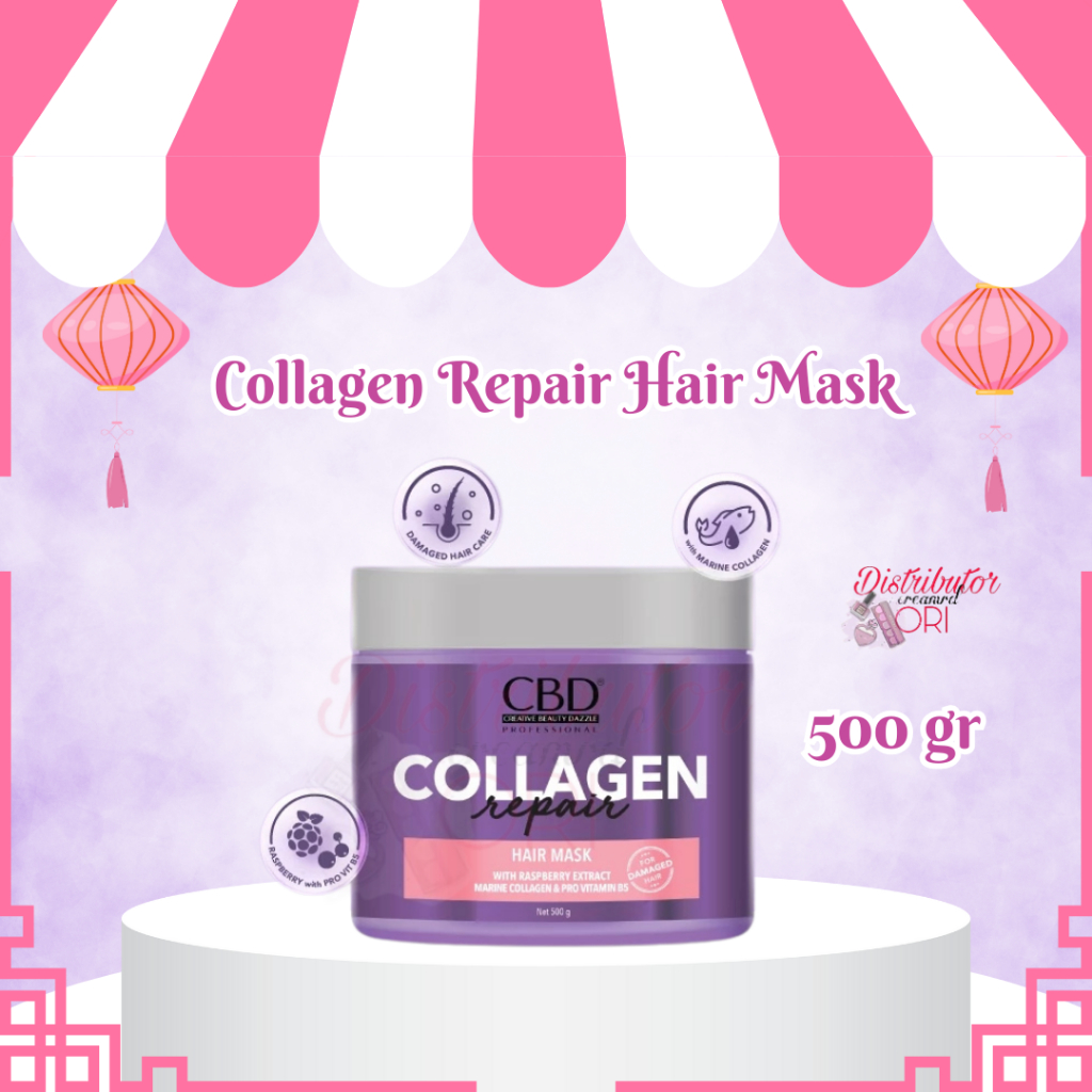 CBD Collagen Repair Hair Mask 500gr  | HAIR MASK CBD COLLAGEN