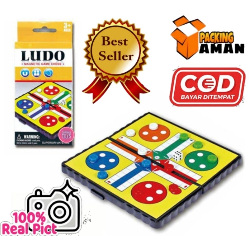 COD PROMO LUDO MAGNET MAINAN MURAH ANAK PAPAN MAGNET LUDO