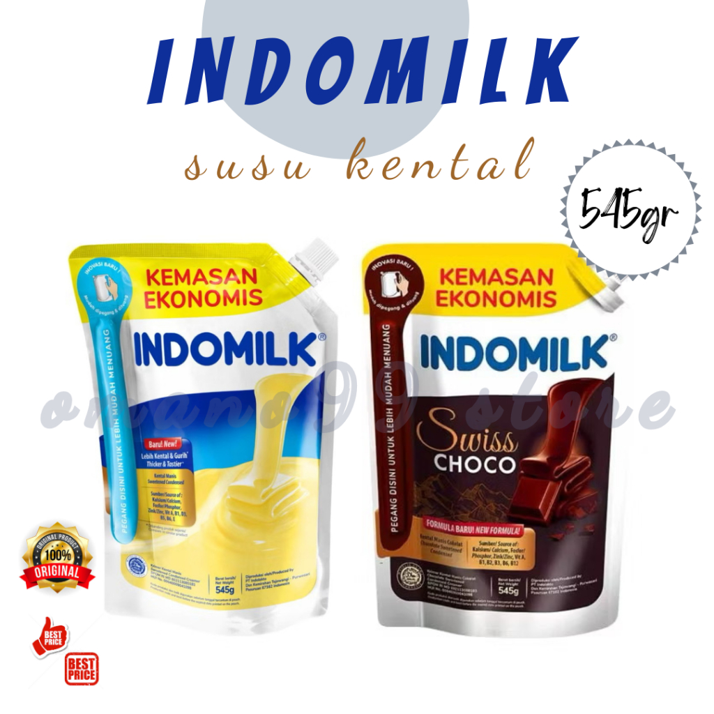 

Indomilk Susu Kental Manis Coklat / Original Pouch 545gr