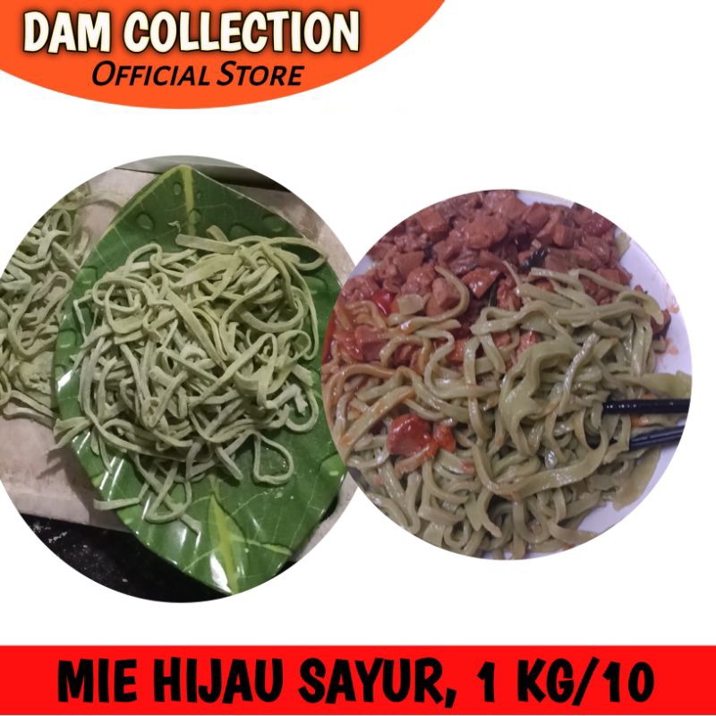

Mie Hijau sayur isi 1kg / 10 porsi. tanpa pengawet