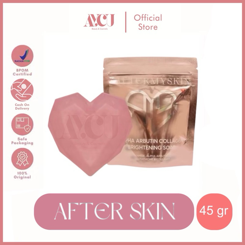 [READY SIAP KIRIM] AFTERSKIN Alpha Arbutin Brightening Soap by Afterskin | Sabun Love Afterskin | AF