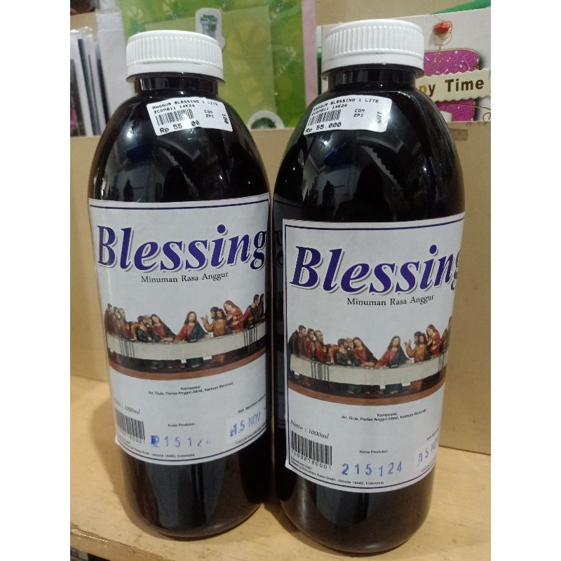 

Minuman sirup Perjamuan Gereja Blessing Botol 1L