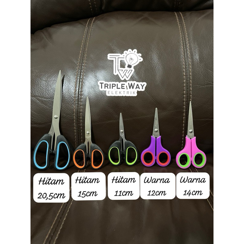 

Gunting warna/hitam serbaguna ukuran kecil - besar