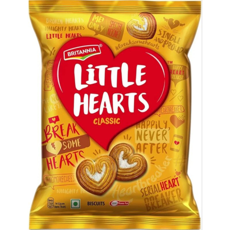 

Britannia Little Hearts 75gr