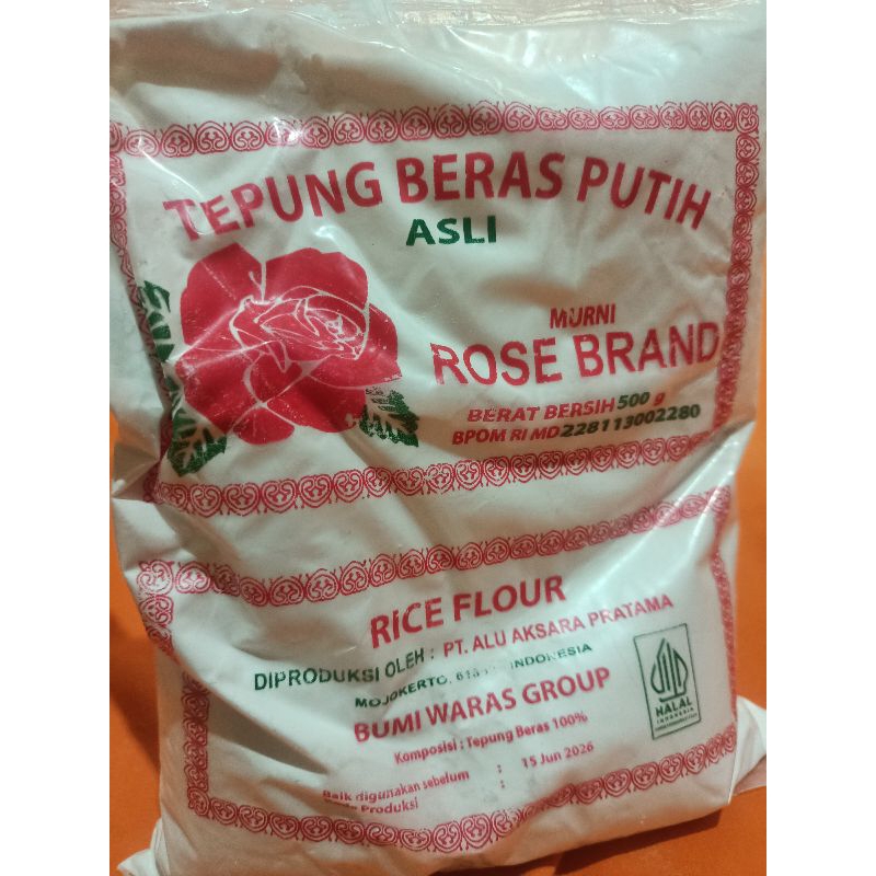 

Tepung Beras Putih Asli Rose Brand