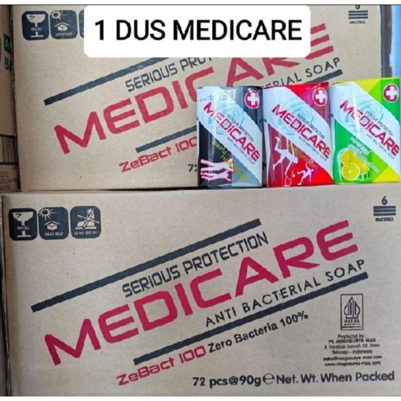 MEDICARE SABUN MANDI BATANGAN 1 DUS 72PCS