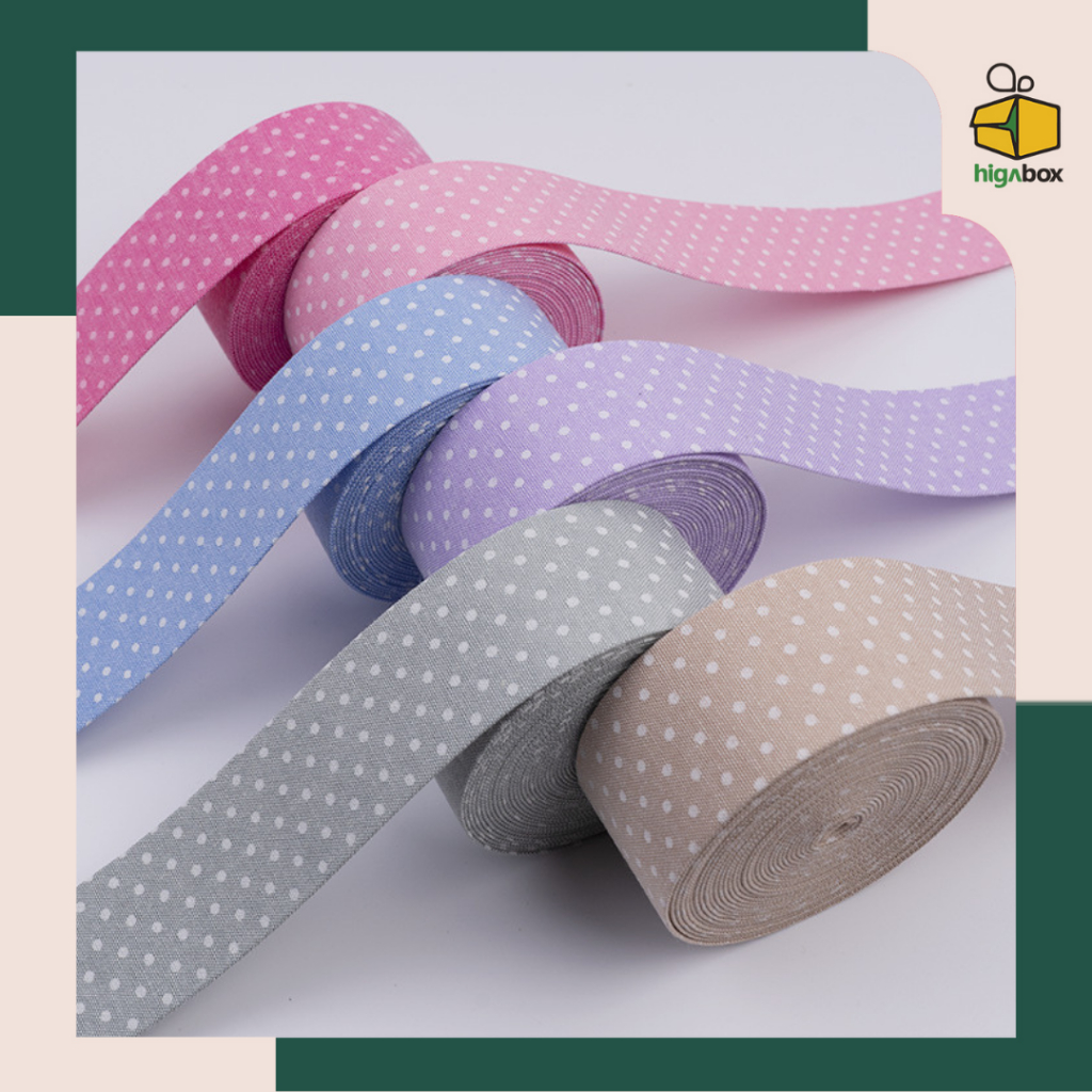 

Pita Polyster Kado Murah Polkadot 4 cm / Pita Rambut / Pita Kado / Pita Bouquet I FA02