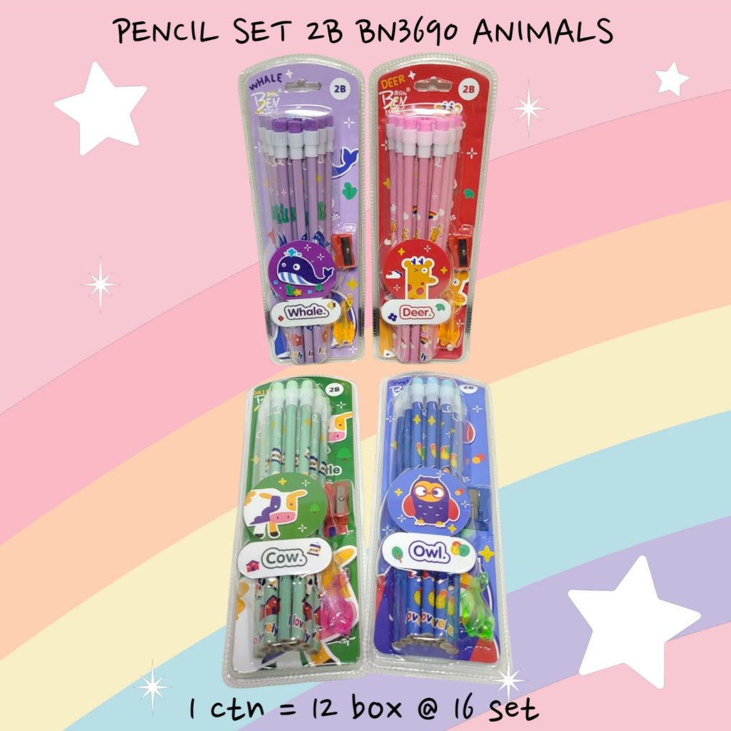 

PENSIL 2 B SET ANIMAL